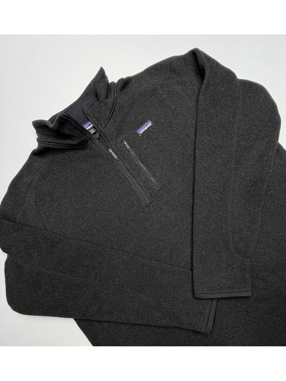 Patagonia Better Sweater Fleece Pullover Mens 2XL Black Quarter Zip Outdoor